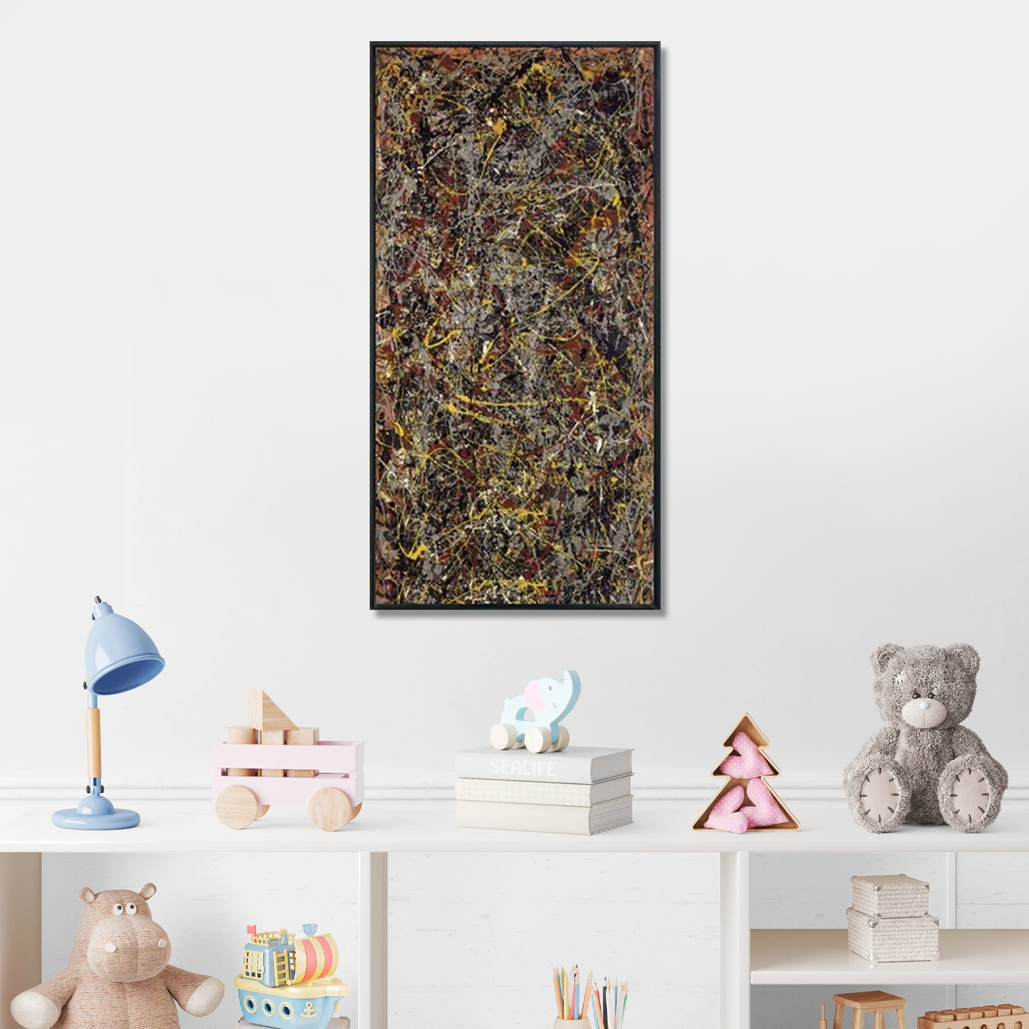 Number 5 1948 Abstract Art by Jackson Pollock