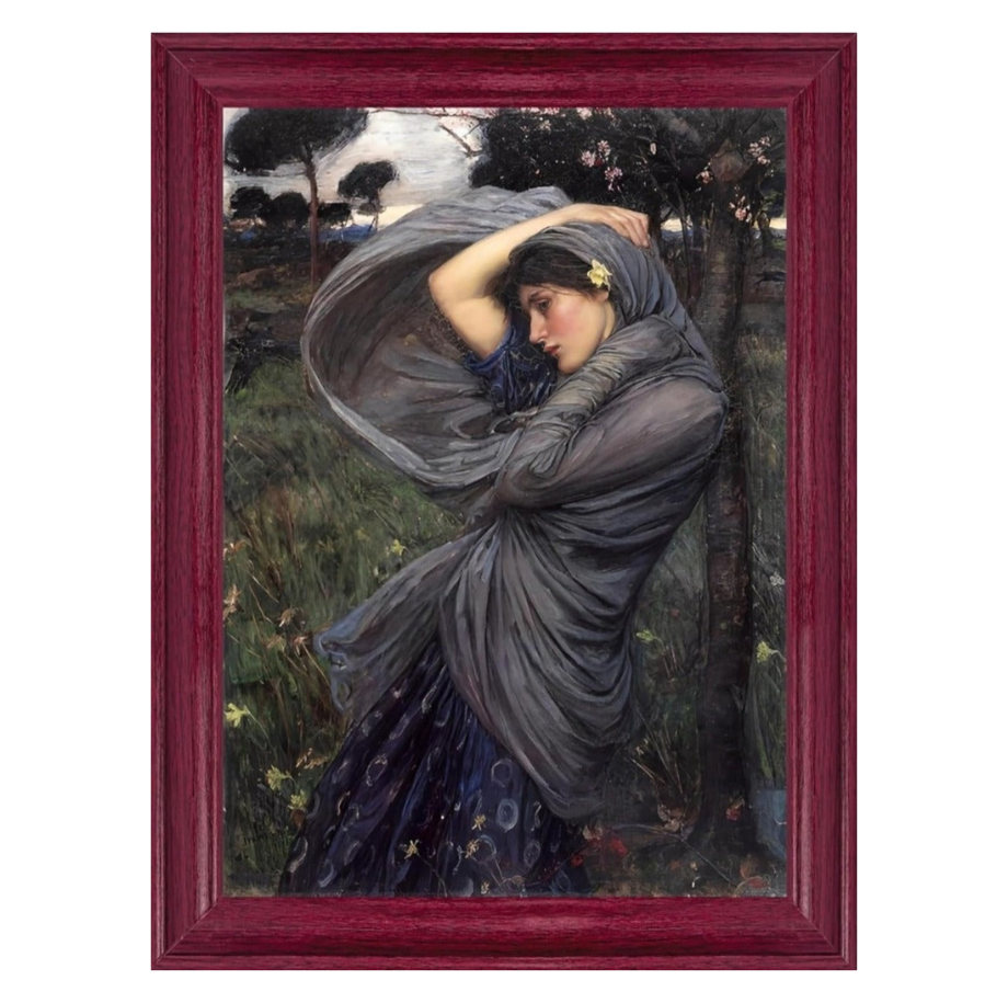Lost Cabin Boreas Art By John William Waterhouse | Canvas Print in Cherry