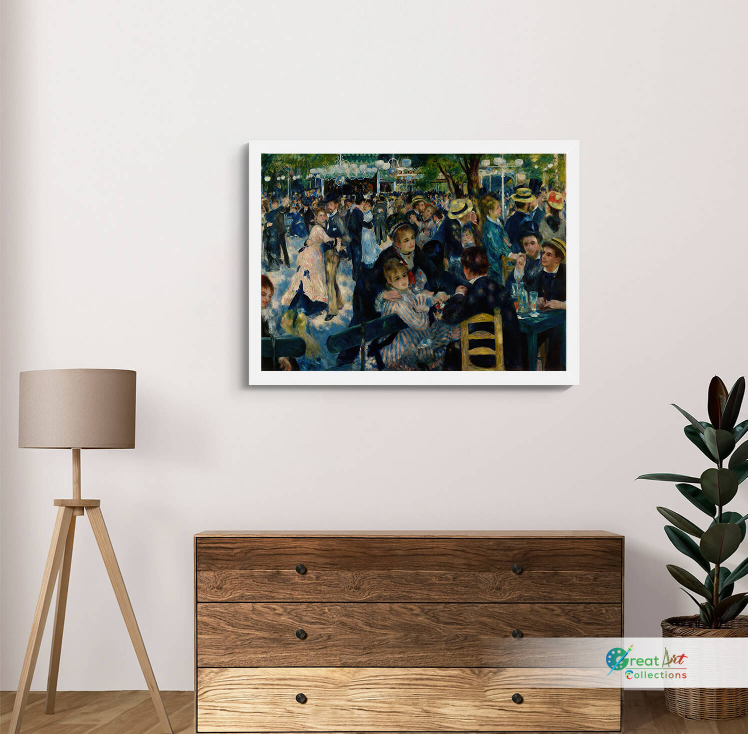 Dance at Le Moulin de la Galette canvas print