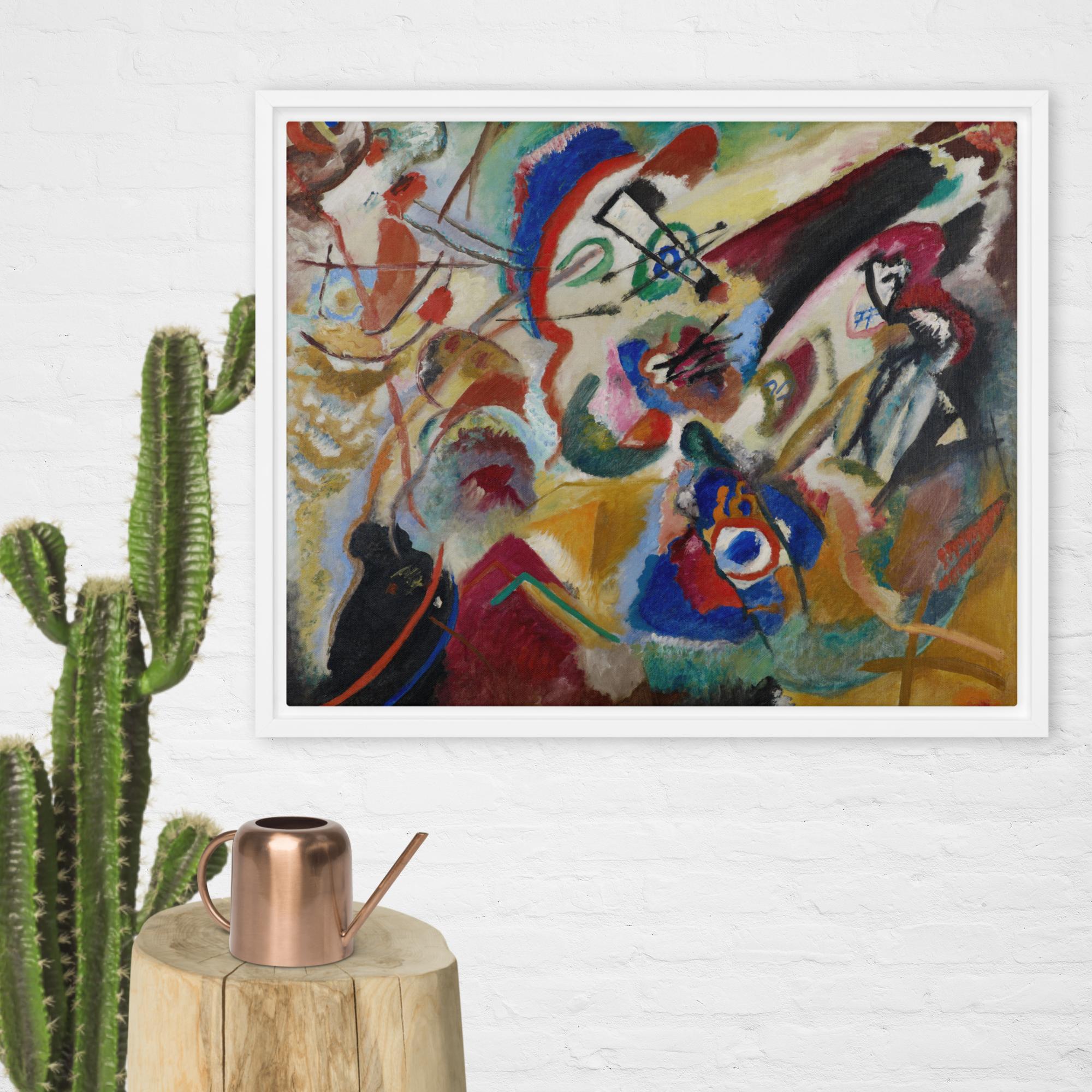 Fragment 2 for Composition VII Art By Wassily Kandinsky Framed canvas