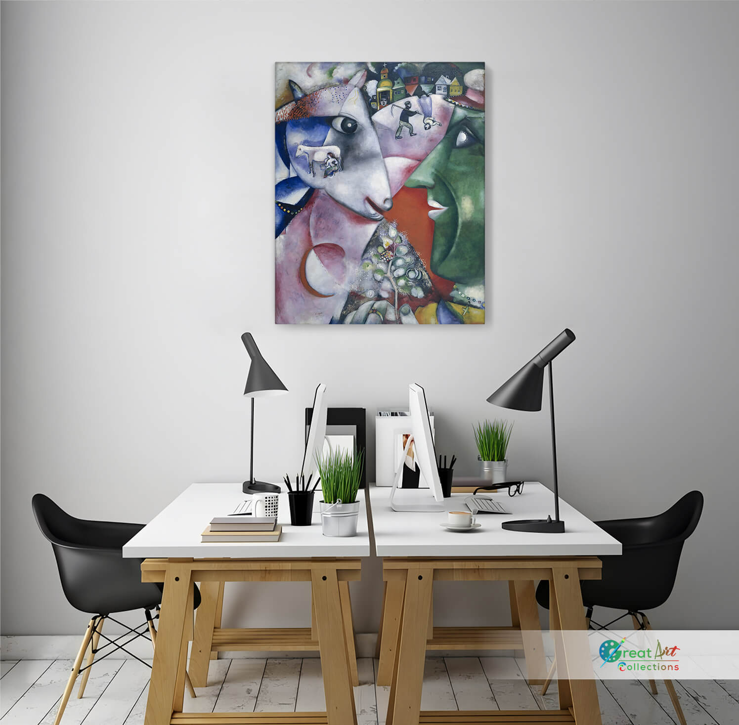 I and the Village by Chagall canvas art