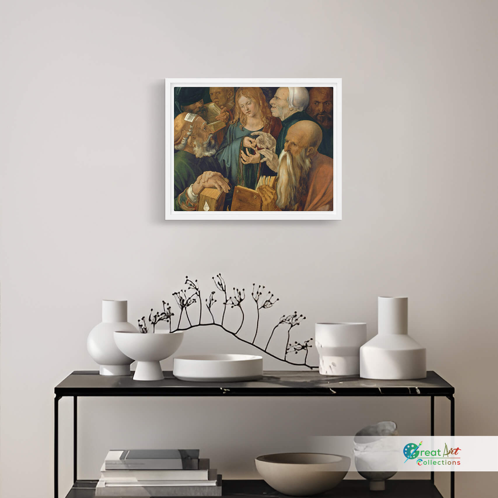 Jesus among the Doctors by Albrecht Dürer canvas print