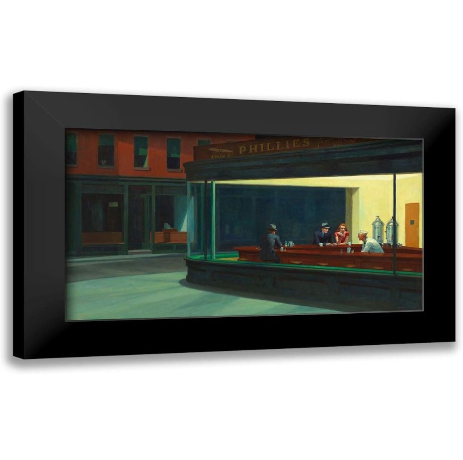 Nighthawks By Edward Hopper Framed Canvas Print
