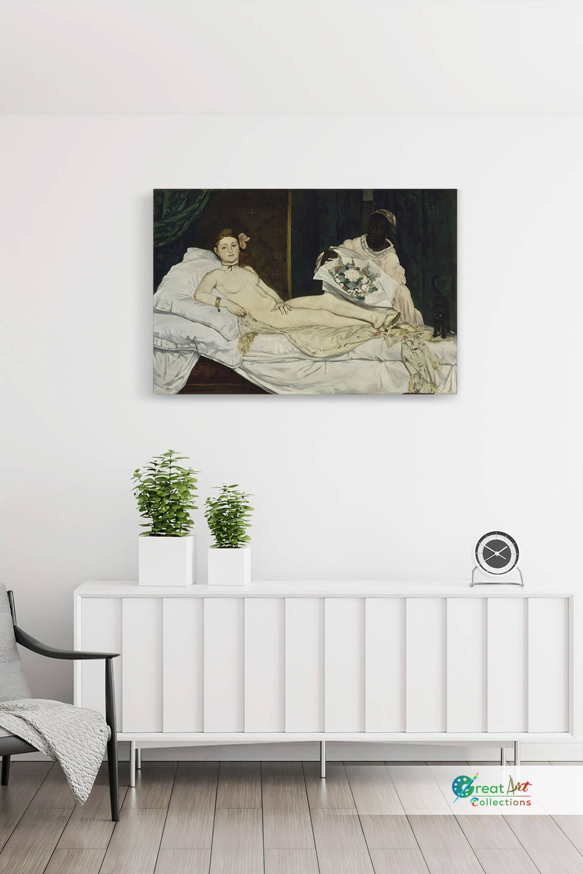 Olympia by Édouard Manet, stretched canvas