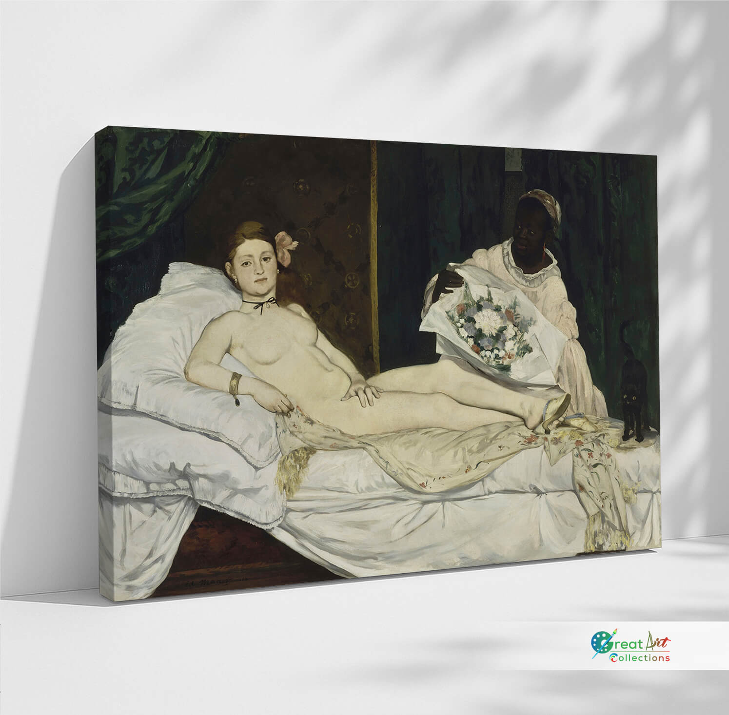 Olympia by Édouard Manet, stretched canvas