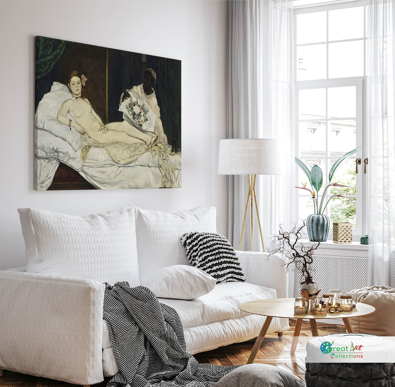Olympia by Édouard Manet, stretched canvas