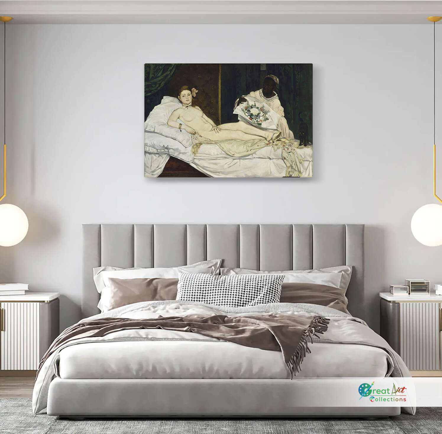 Olympia by Édouard Manet, stretched canvas