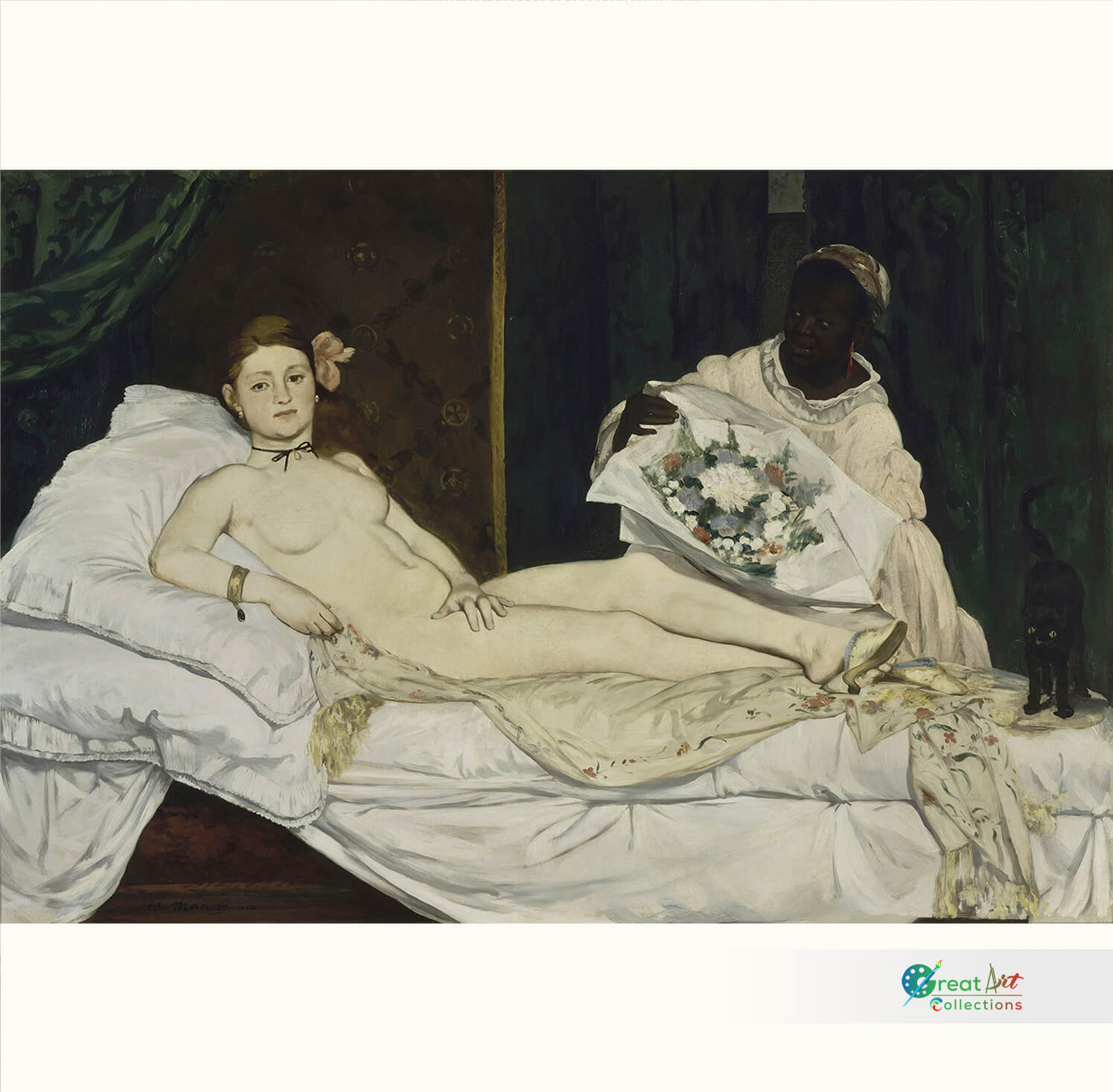 Olympia by Édouard Manet, stretched canvas
