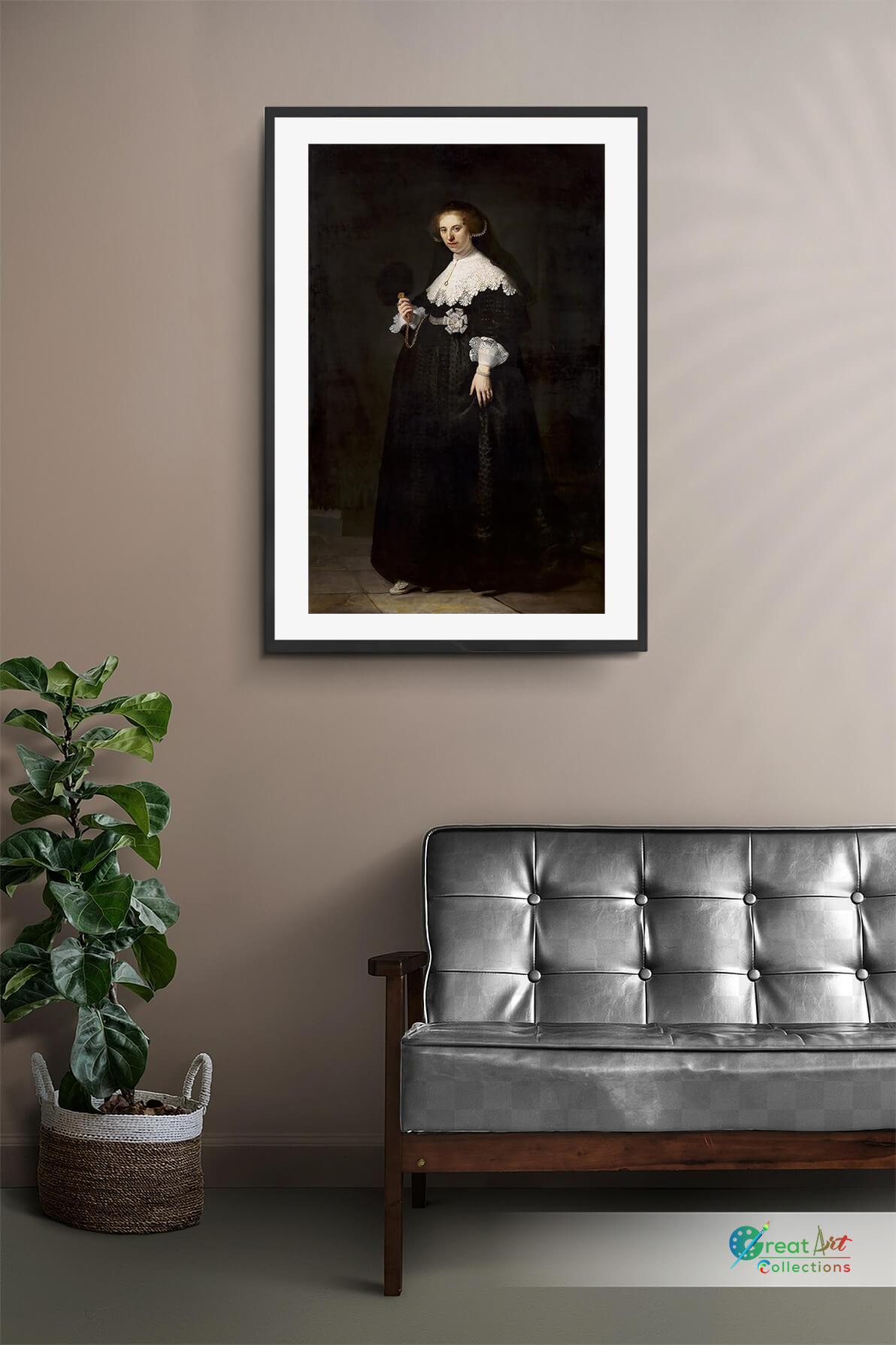 Oopjen Coppit by Rembrandt framed art print