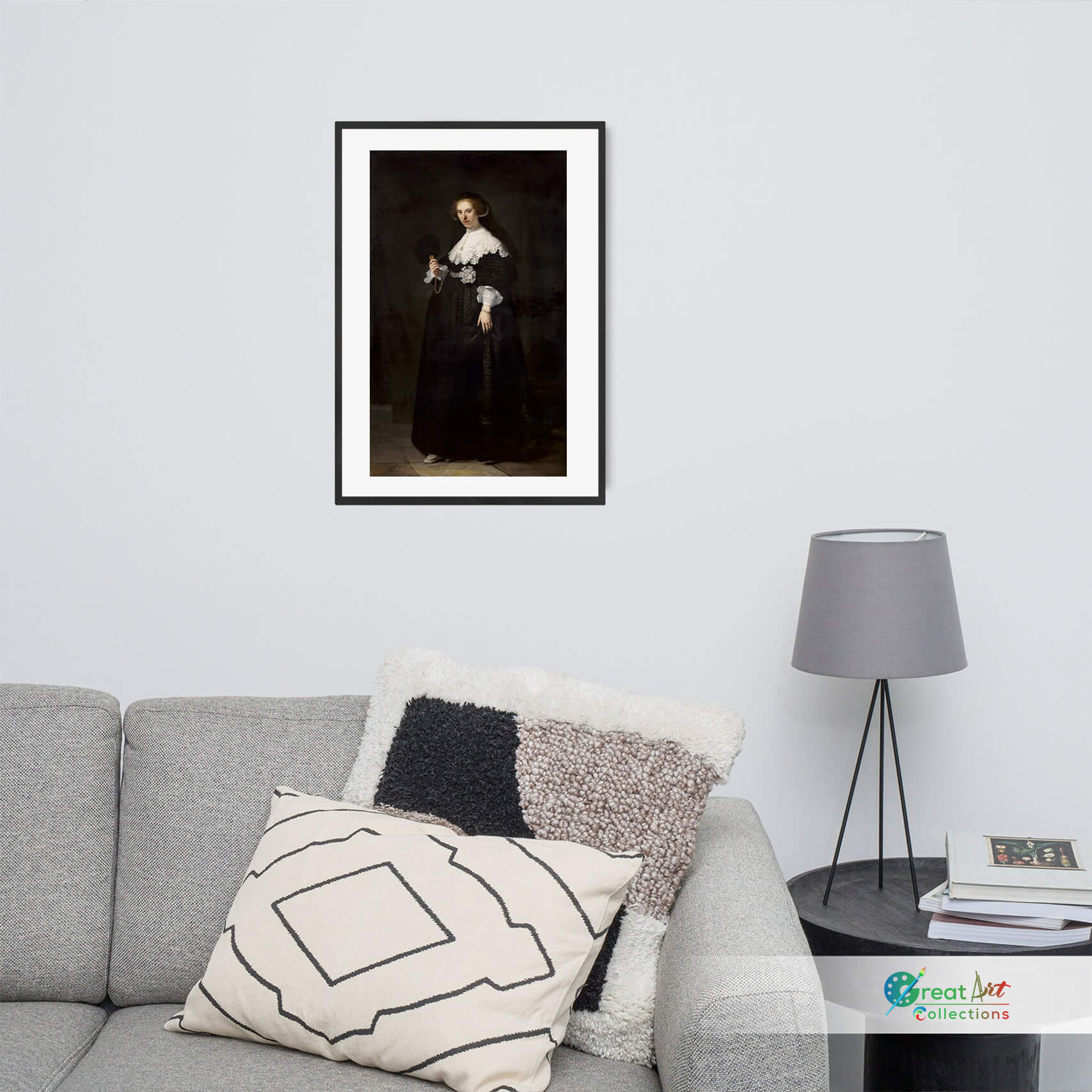 Oopjen Coppit by Rembrandt framed art print