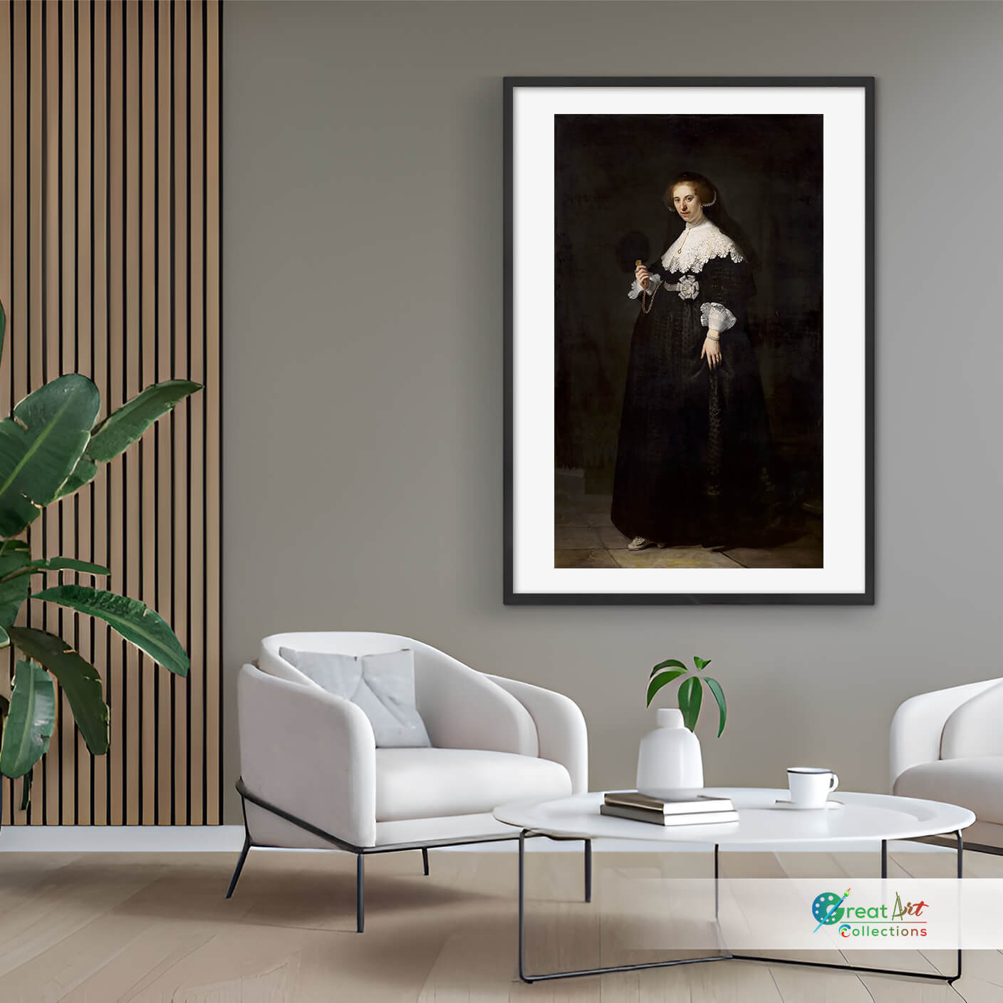 Oopjen Coppit by Rembrandt framed art print