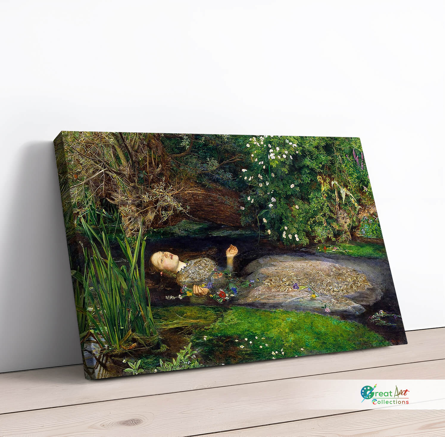 Ophelia art print on canvas