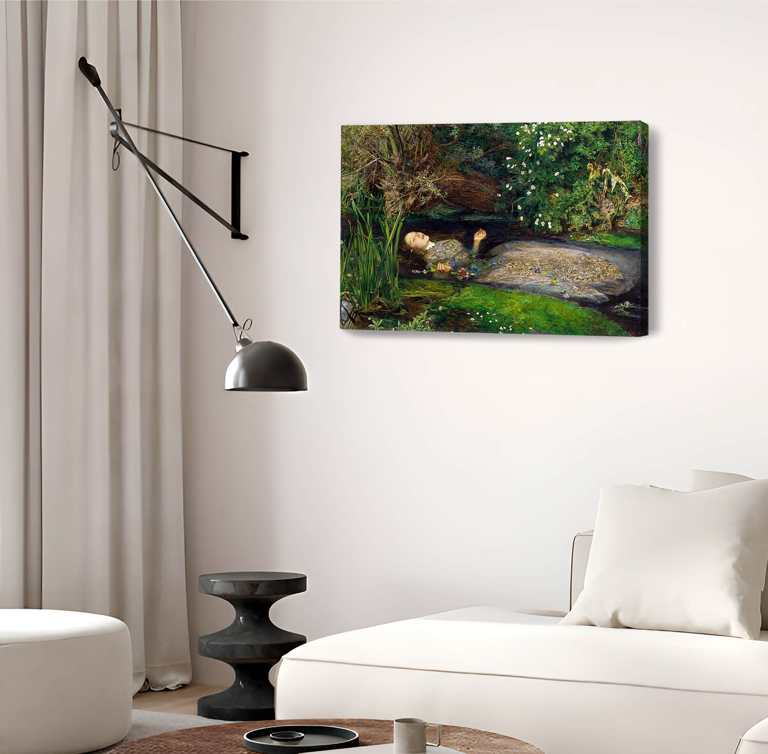 Ophelia art print on canvas
