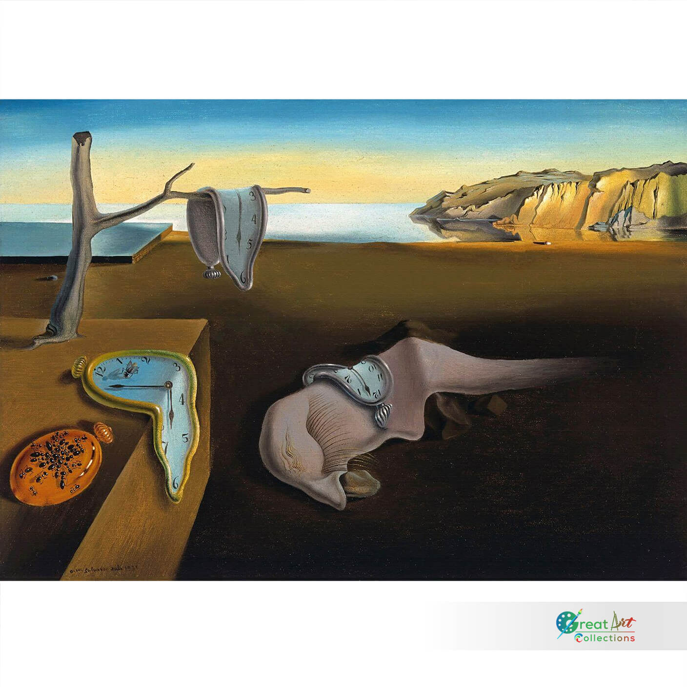Persistence of Memory by Salvador Dali, canvas Print
