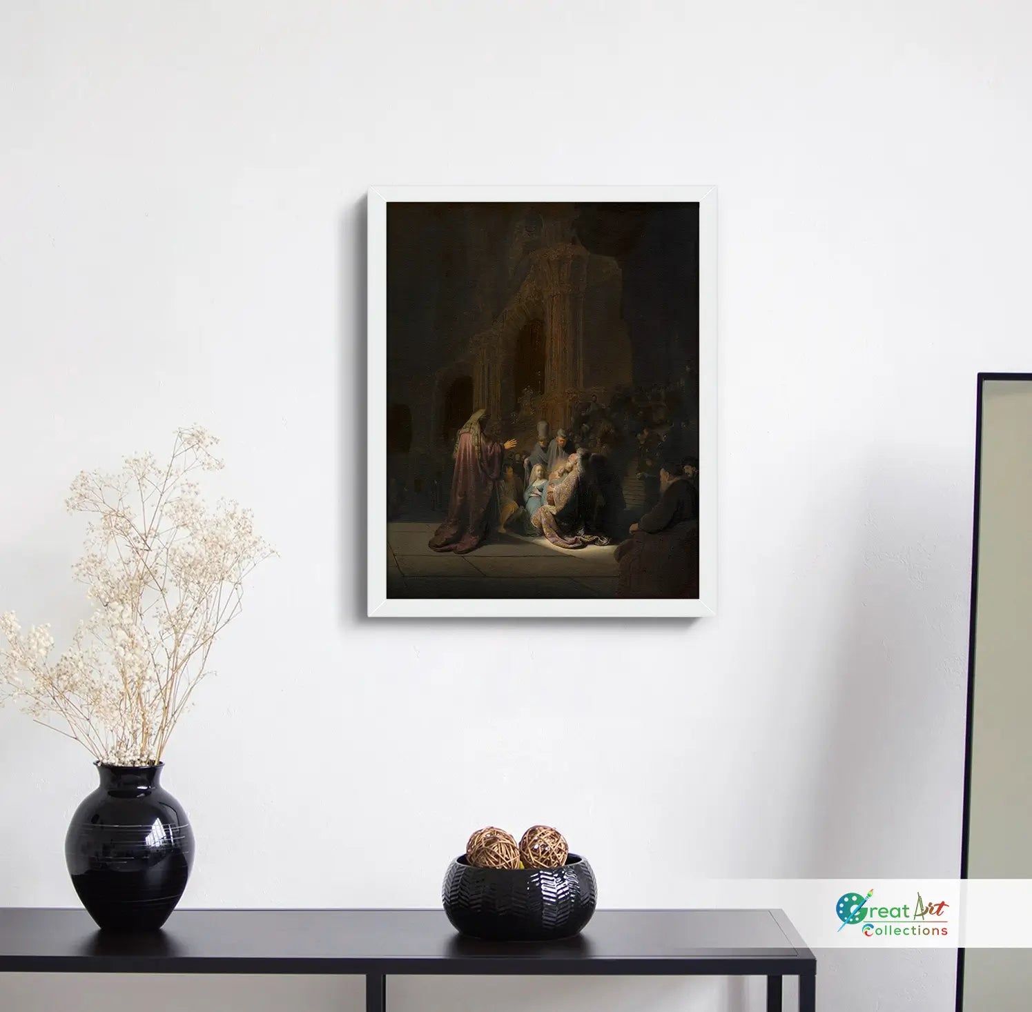 Simeon’s Song of Praise Rembrandt canvas art