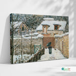 Snow at Louveciennes by Alfred Sisley, stretched canvas