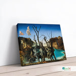 Swans Reflecting Elephants, Dali canvas