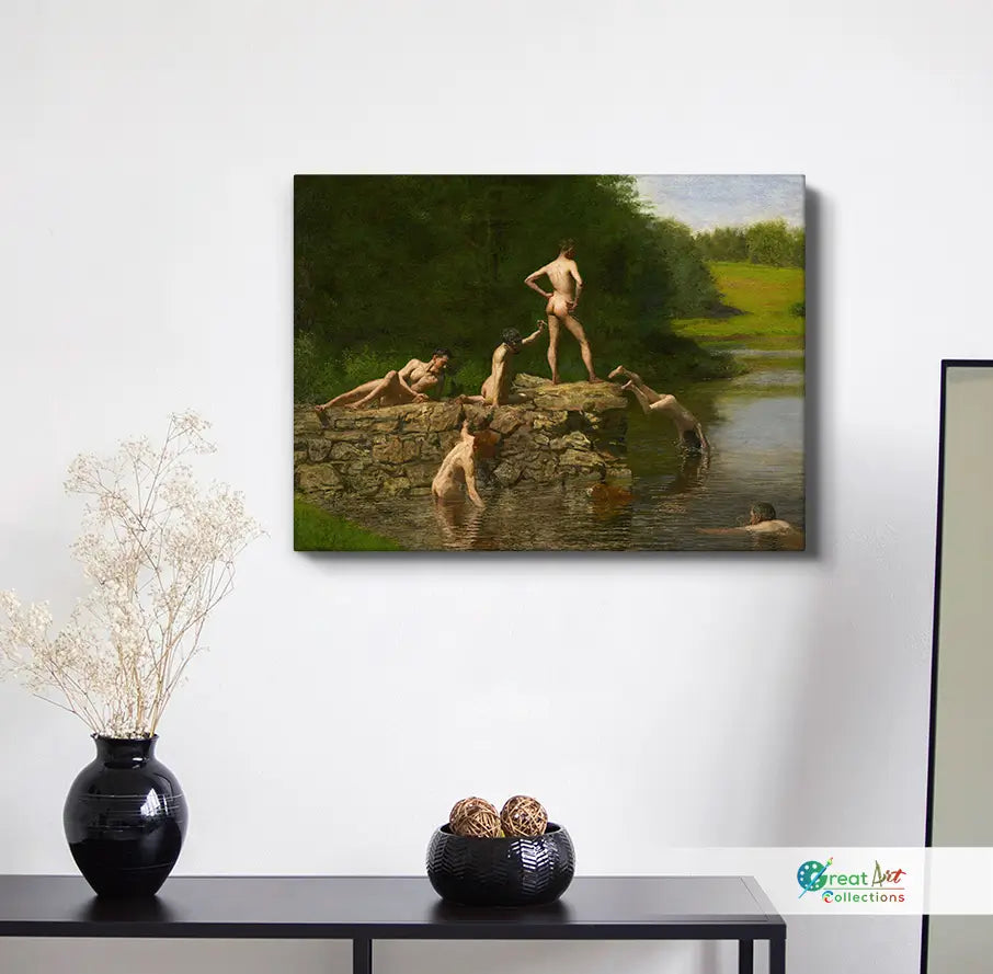 Swimming Painting By Thomas