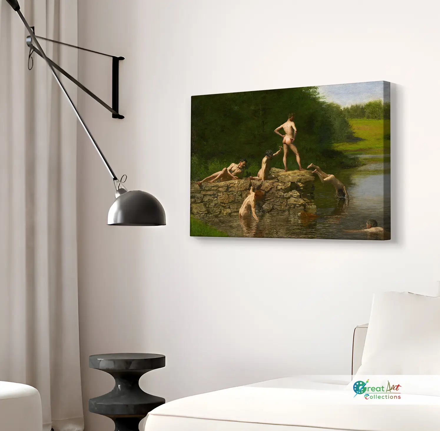 Swimming Painting By Thomas