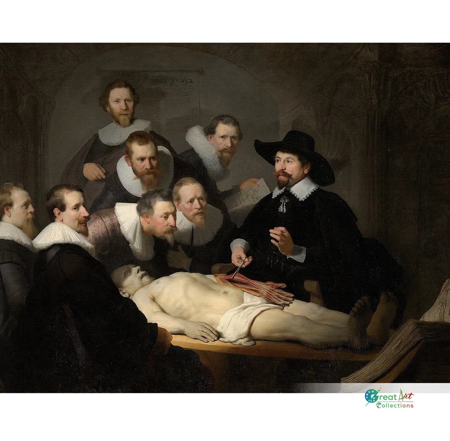 The Anatomy Lesson of Dr. Nicolaes Tulp by Rembrandt painting
