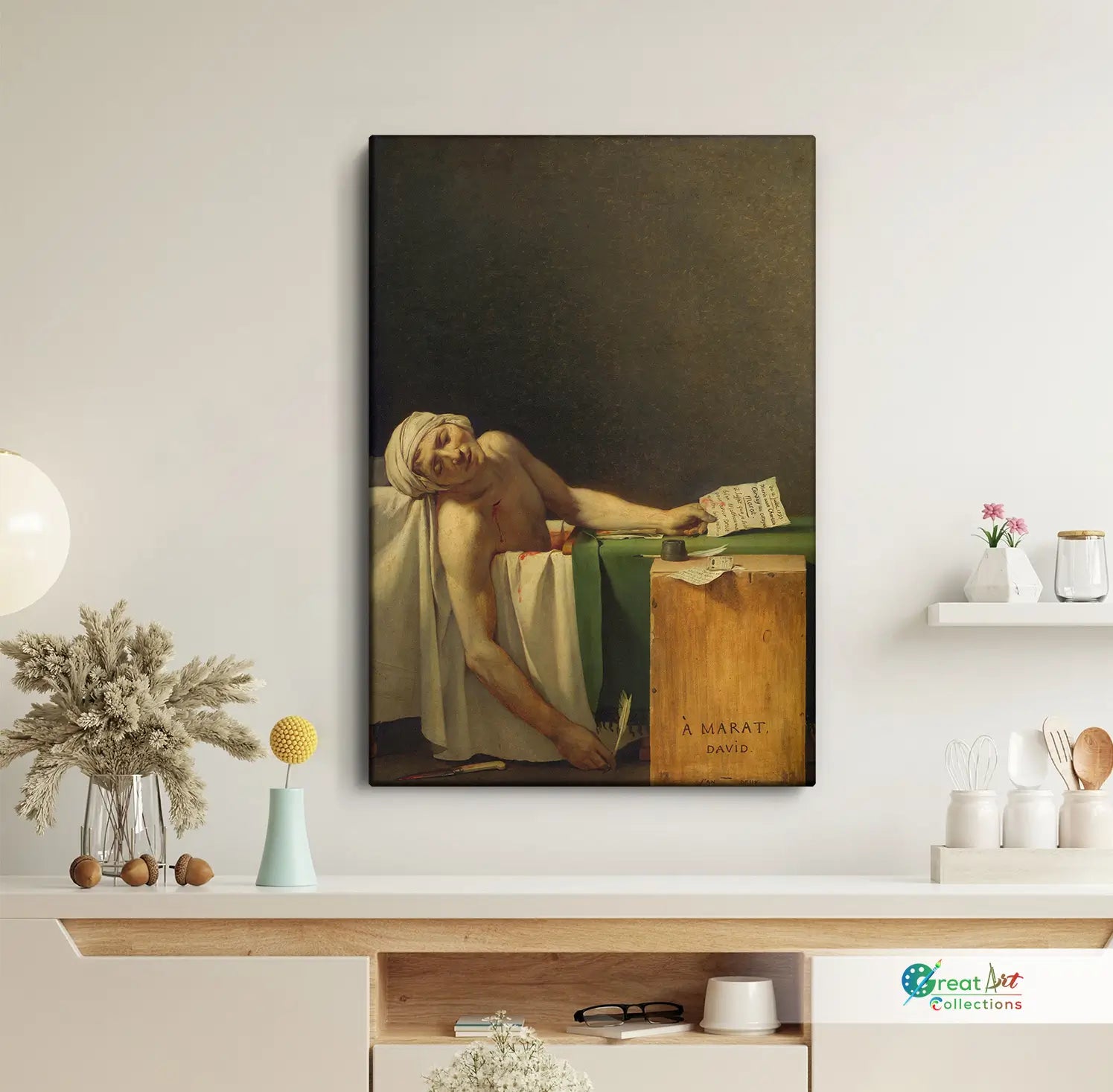 The Death of Marat paint by Jacques-Louis David