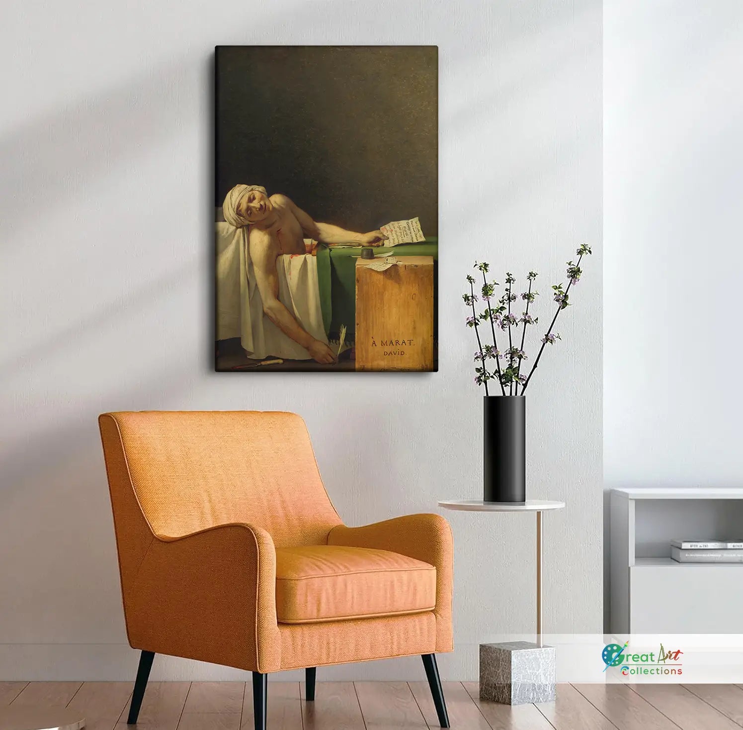The Death of Marat painting