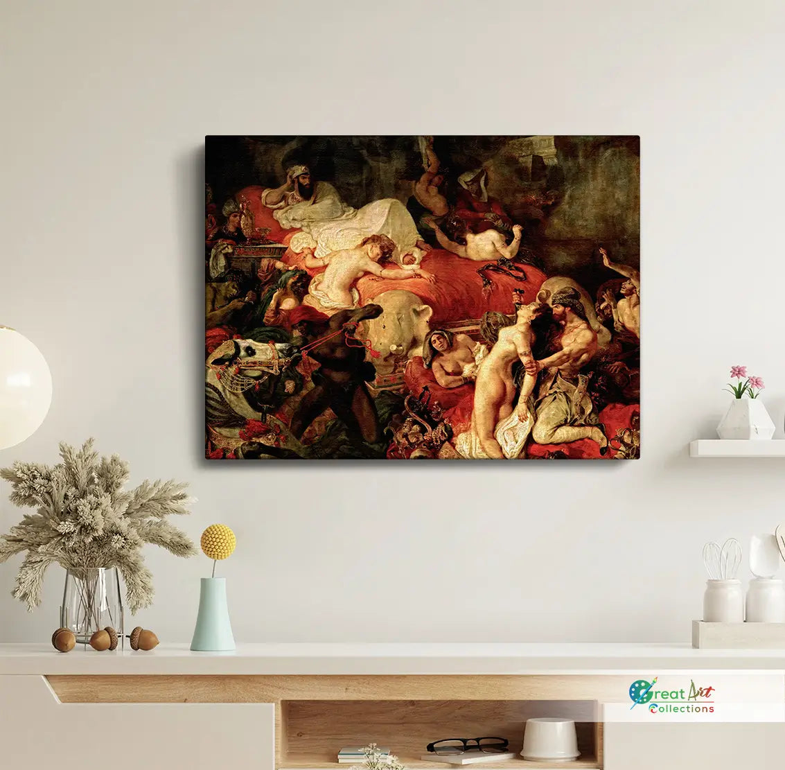 The Death of Sardanapalus painting by Eugène Delacroix artwork