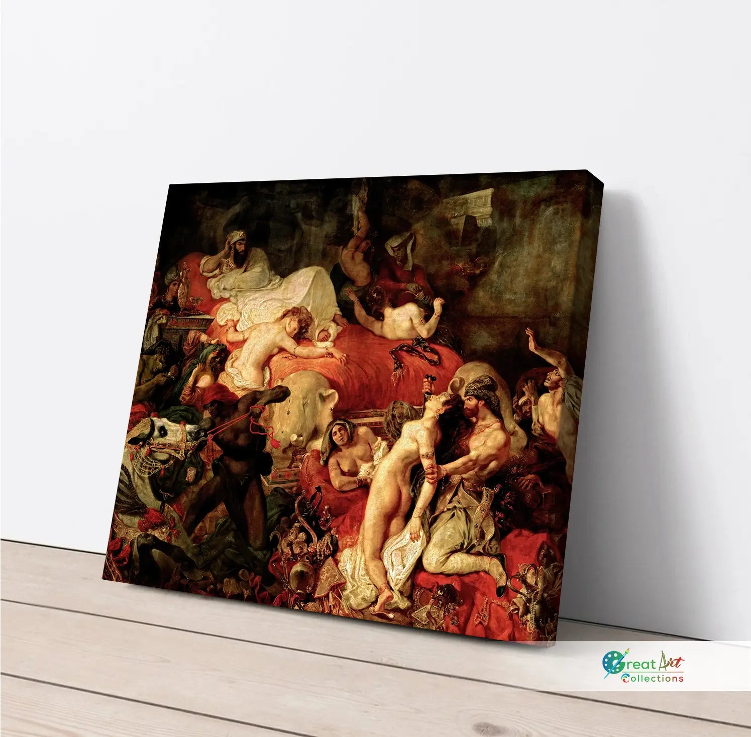 The Death of Sardanapalus painting by Eugène Delacroix artwork