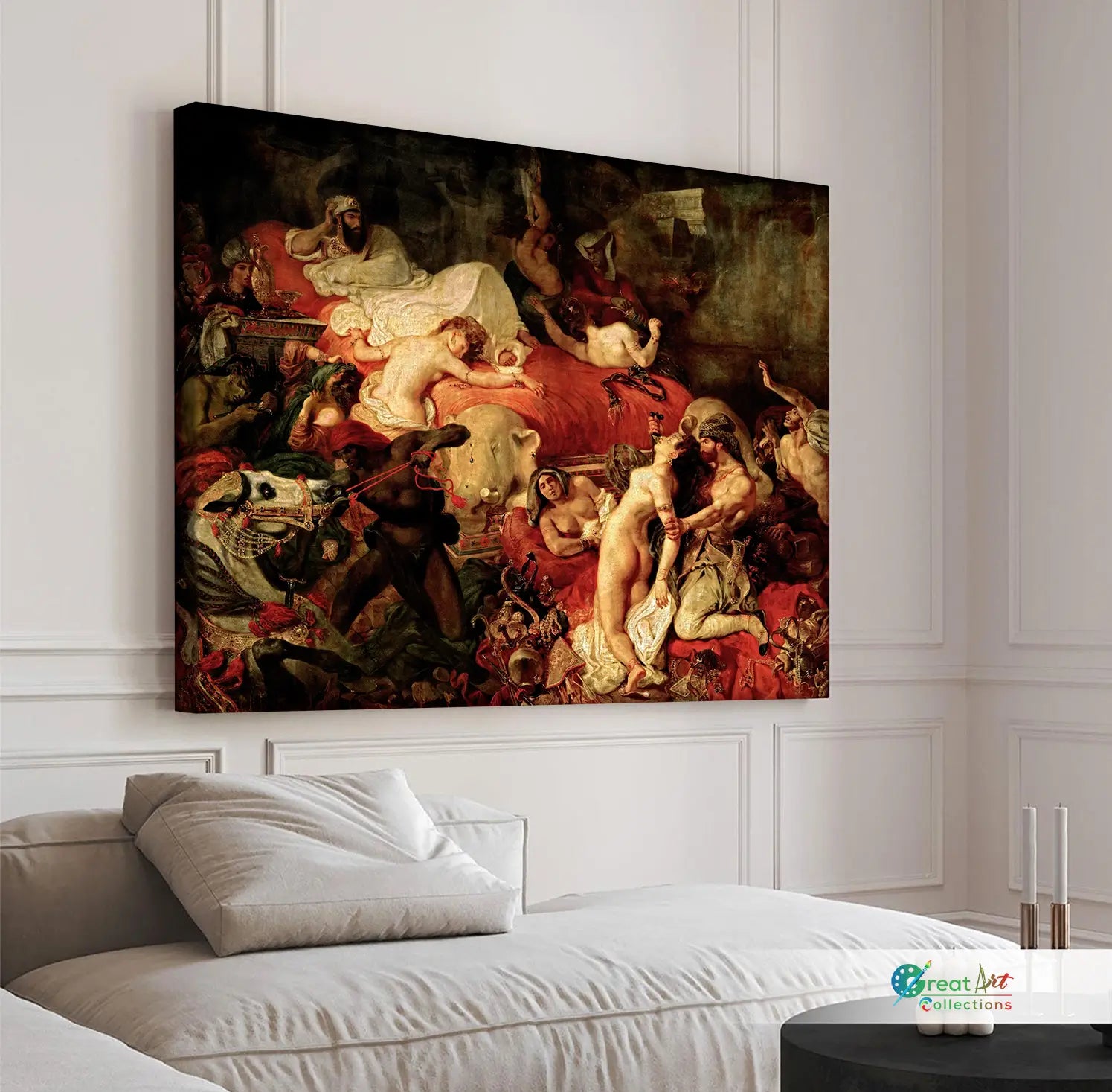 The Death of Sardanapalus painting by Eugène Delacroix artwork