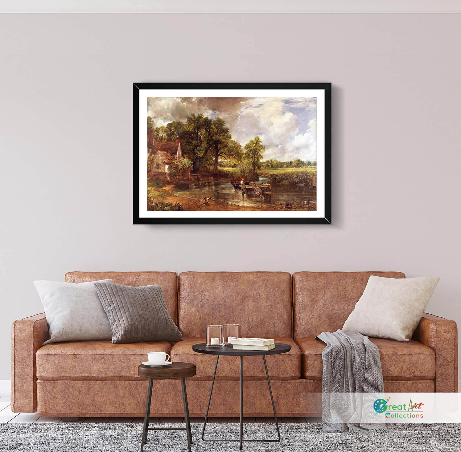 The hay wain canvas print
