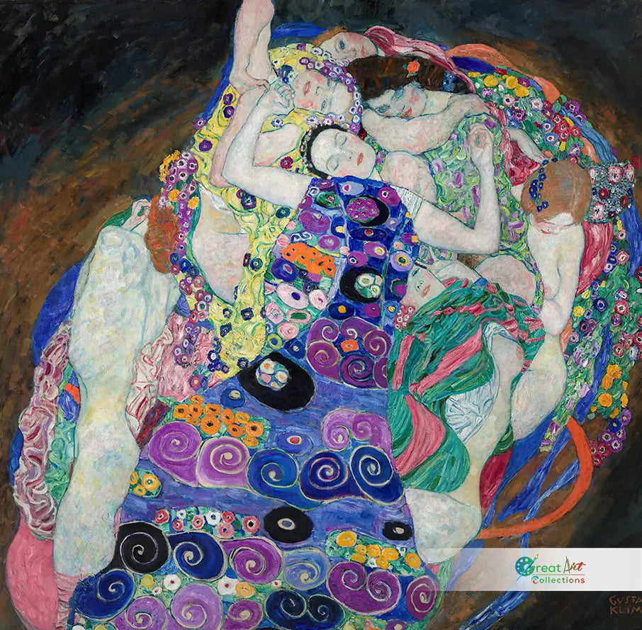 The Maiden Gustav Klimt artwork