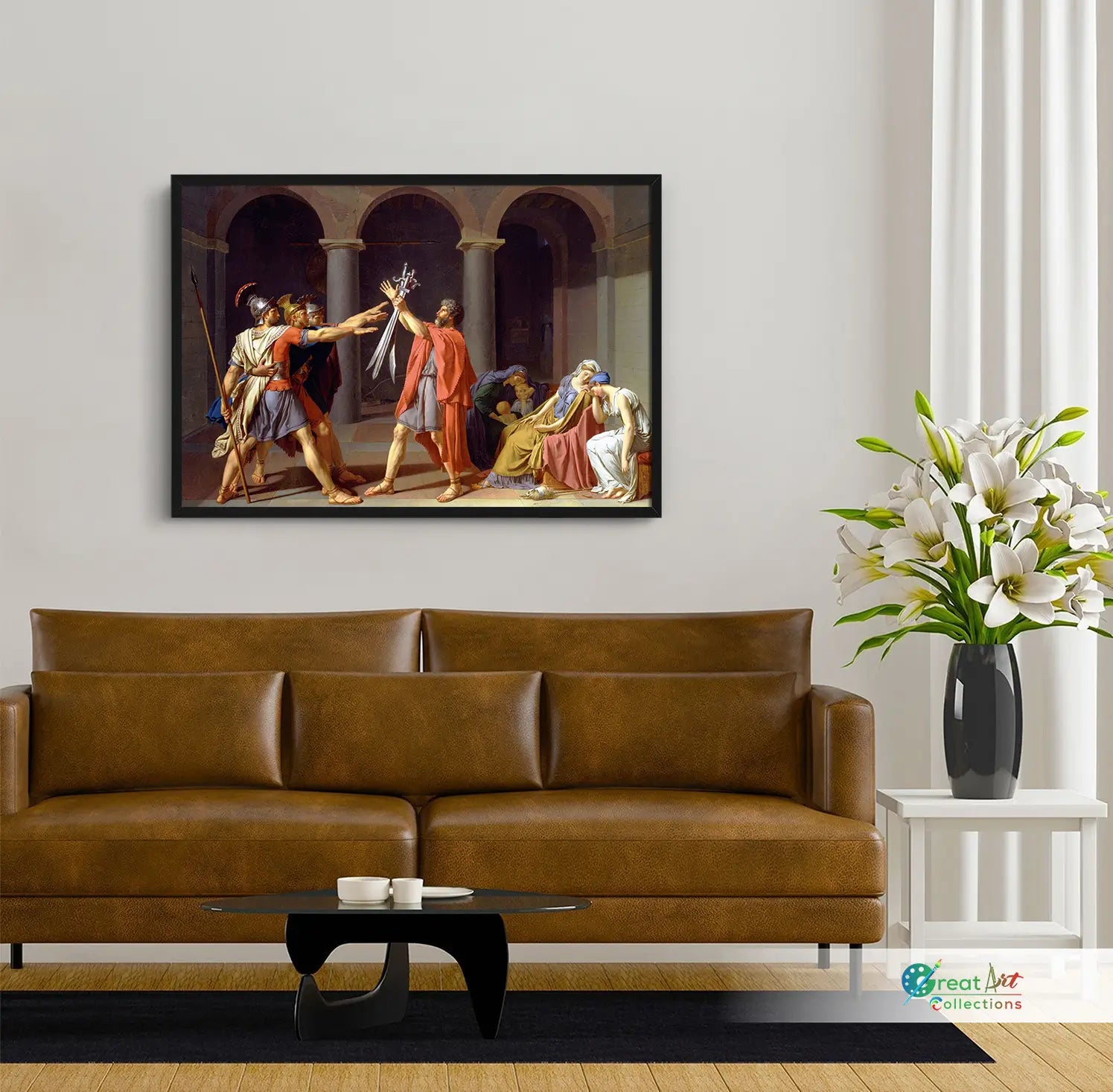 Oath of the Horatii painting by Jacques-Louis David