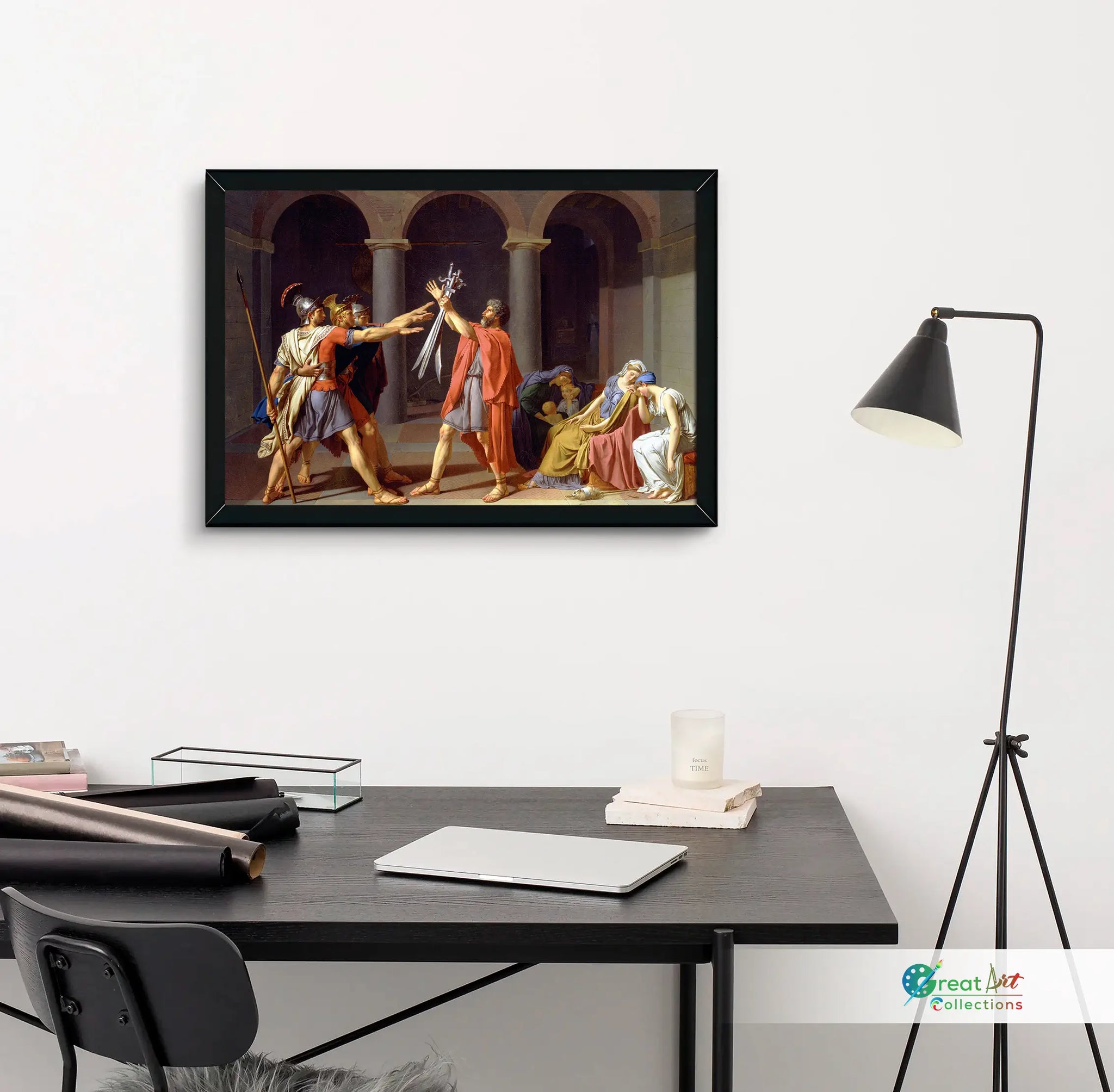 Oath of the Horatii painting by Jacques-Louis David