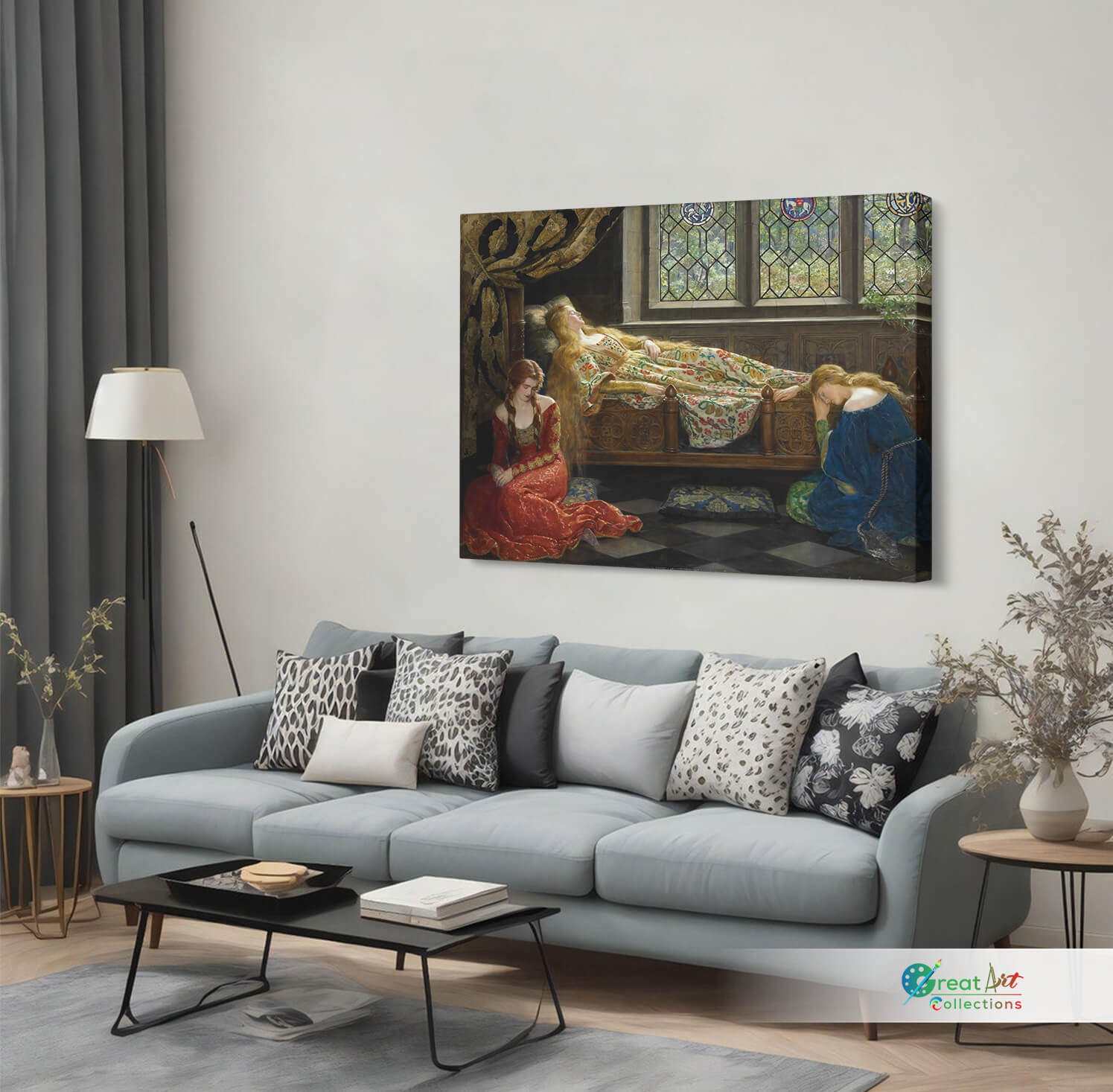 The sleeping beauty canvas print