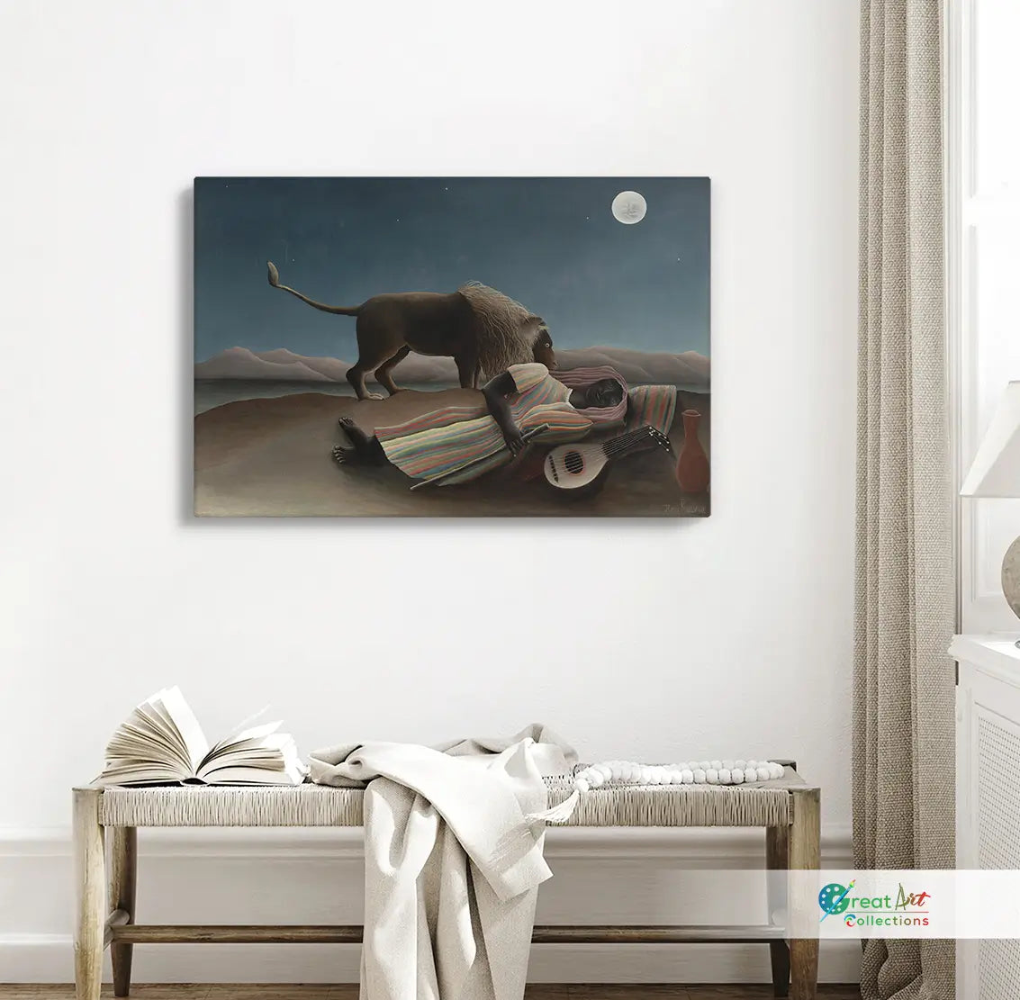sleeping gypsy henri rousseau artwork