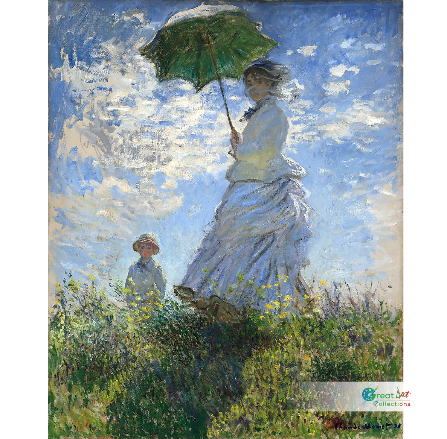 Claude Monet Framed Canvas
