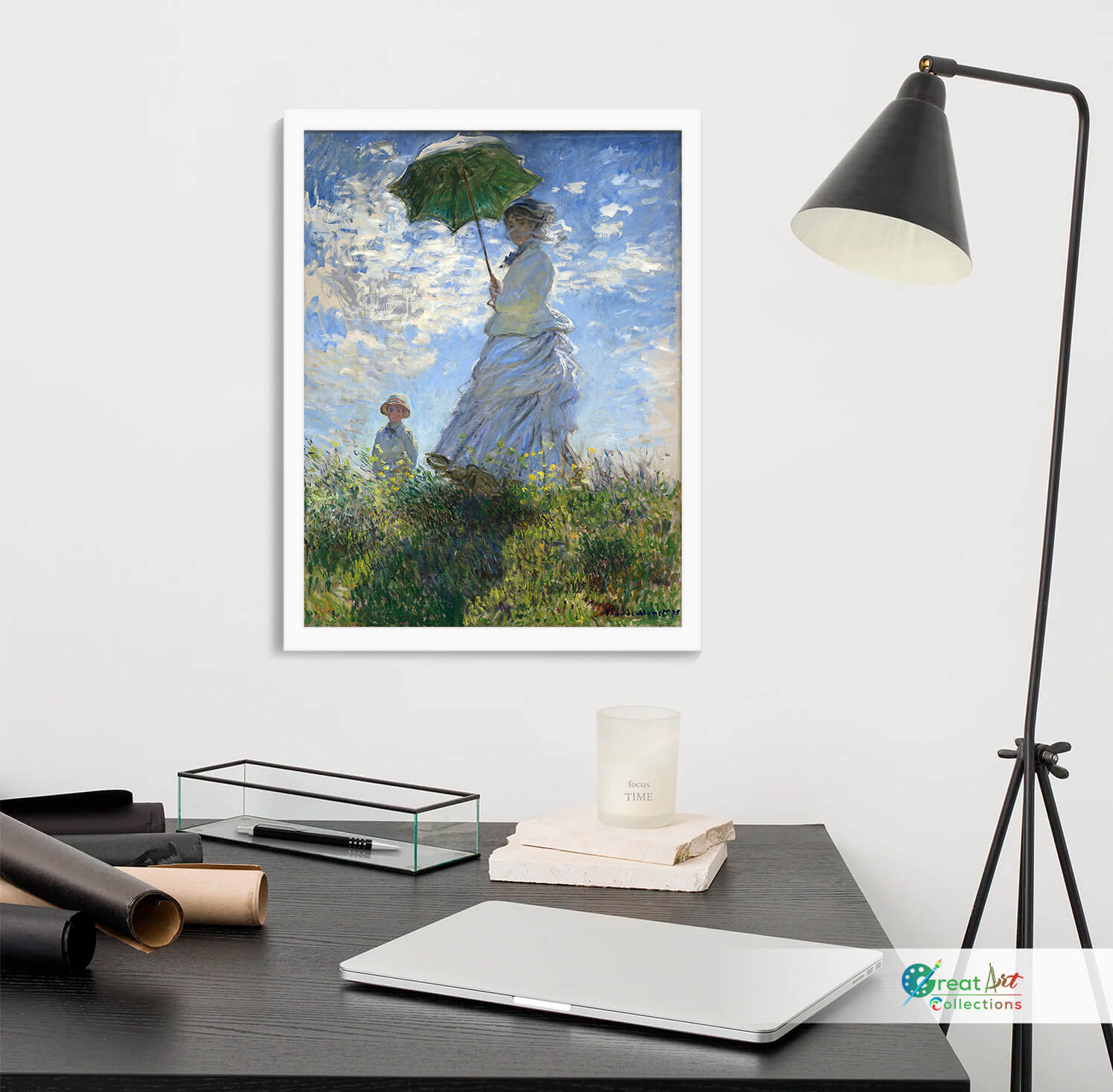 The Woman with a Parasol canvas art