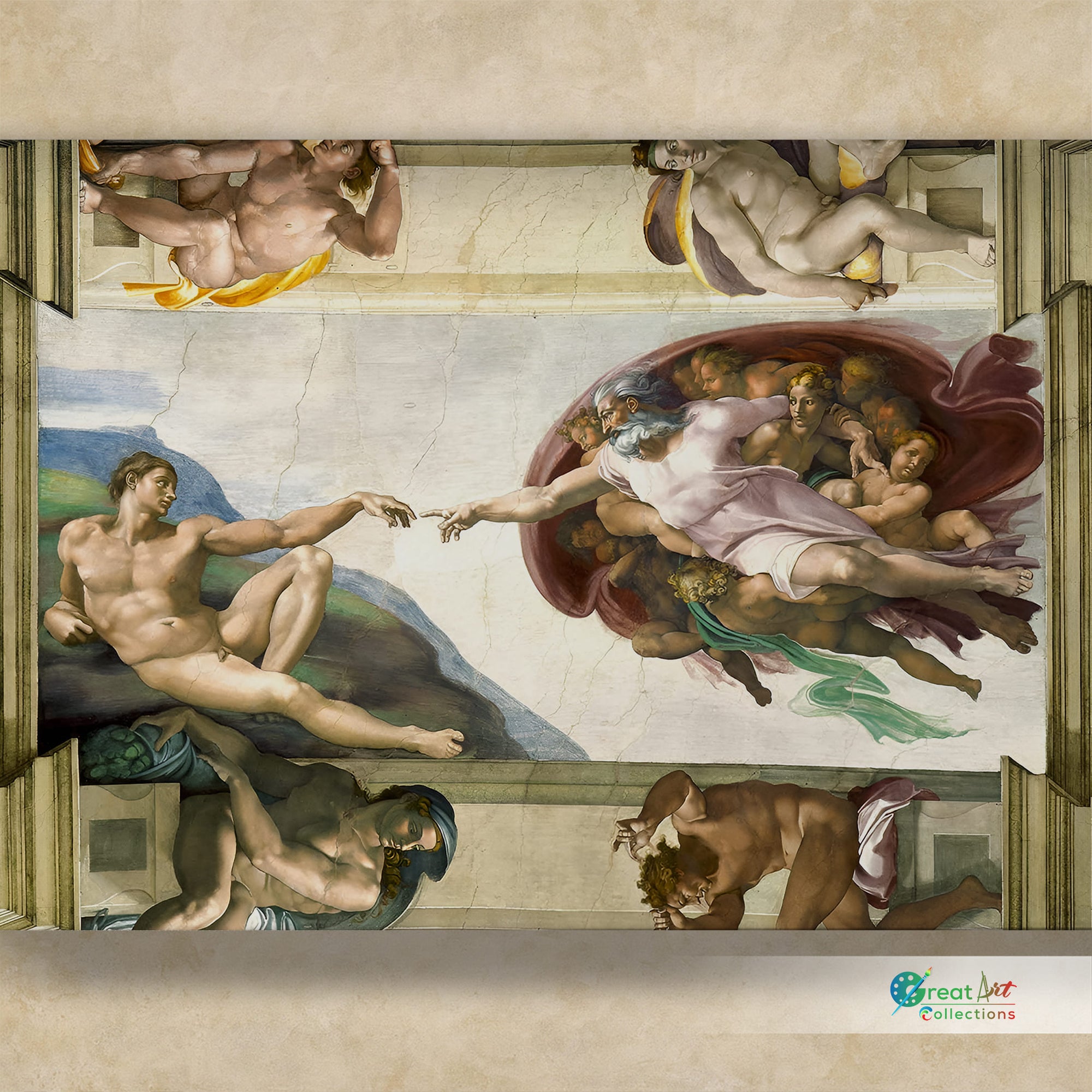 Creation of Adam world popular art photo