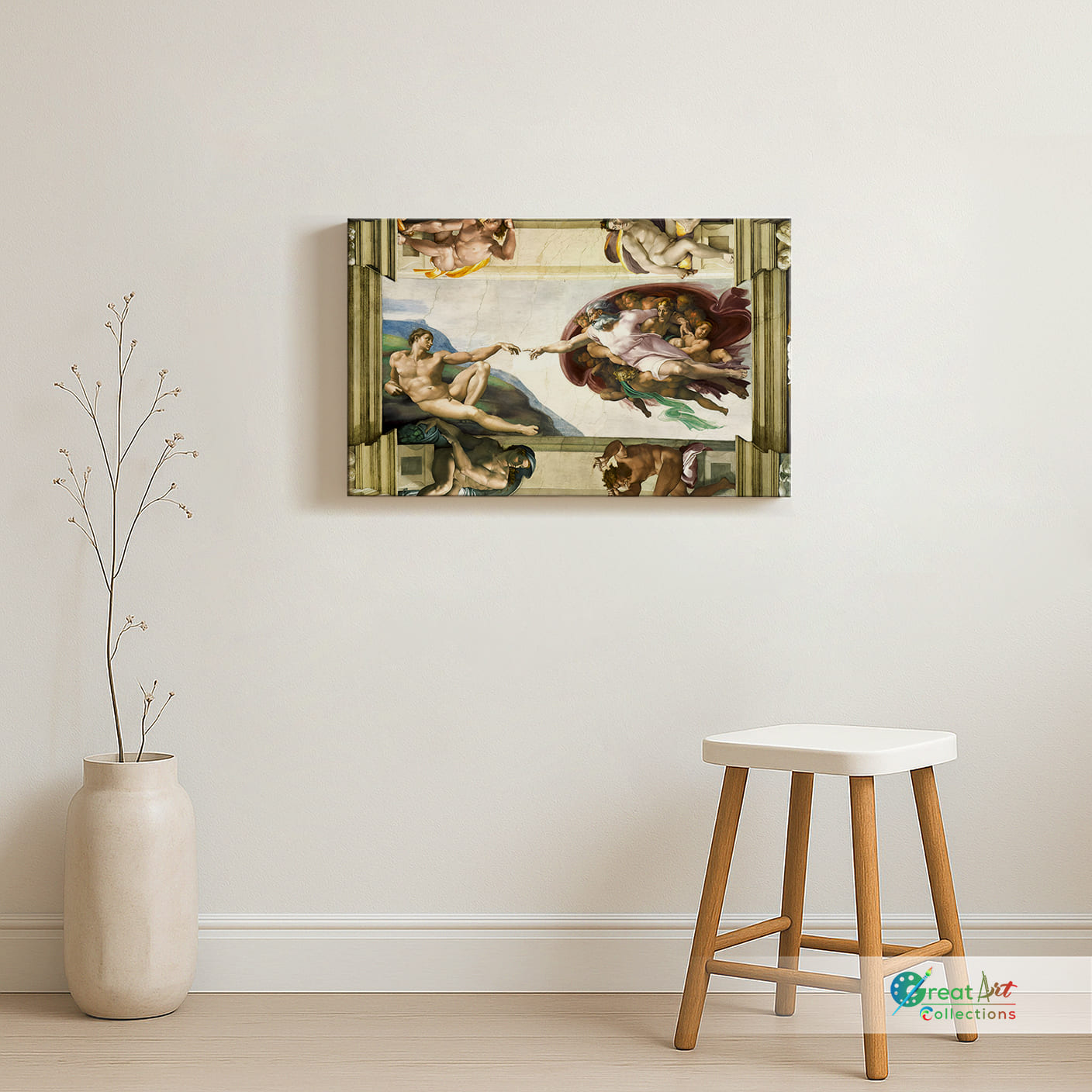 Michelangelo art canvas print