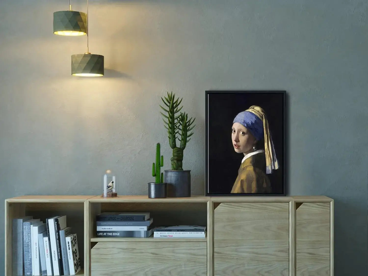 painting pearl earring