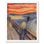 The Scream Art by Edvard Munch Framed Canvas Print