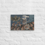Human sacrifice before Tohil by Diego Rivera Canvas Print