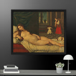 Venus of Urbino art by Titian Framed canvas Print