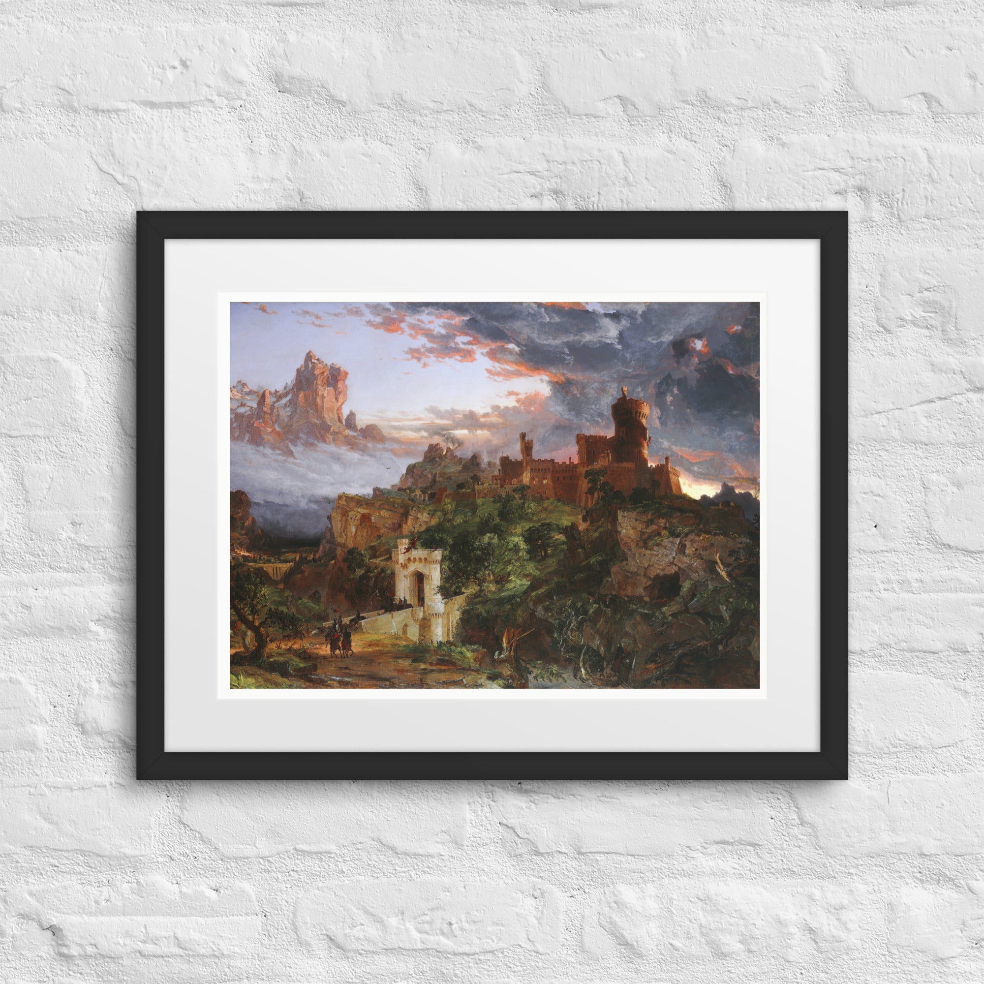 The Spirit of War by Jasper Francis Cropsey Framed Canvas Print
