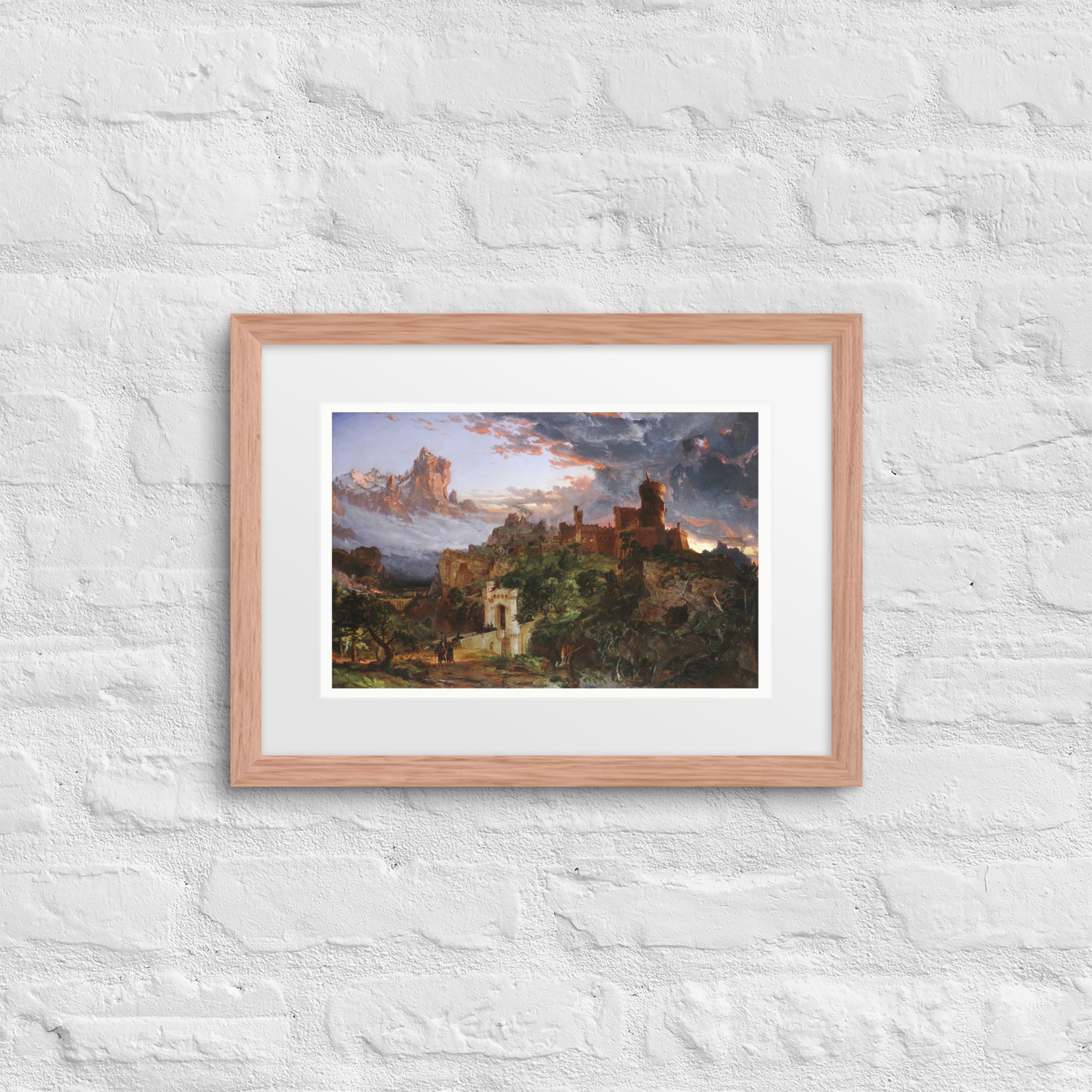 The Spirit of War by Jasper Francis Cropsey Framed Canvas Print