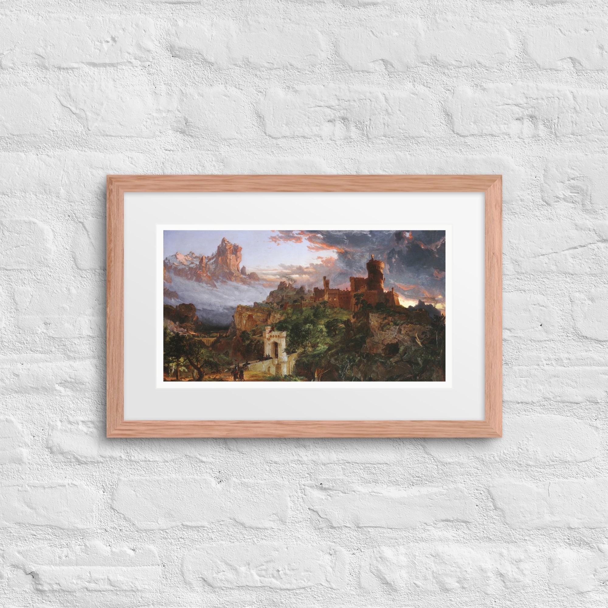 The Spirit of War by Jasper Francis Cropsey Framed Canvas Print