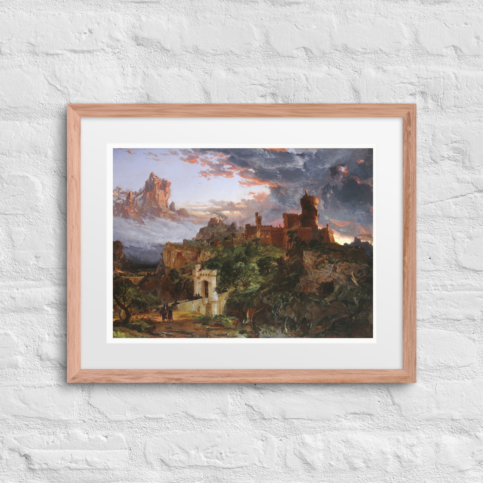 The Spirit of War by Jasper Francis Cropsey Framed Canvas Print