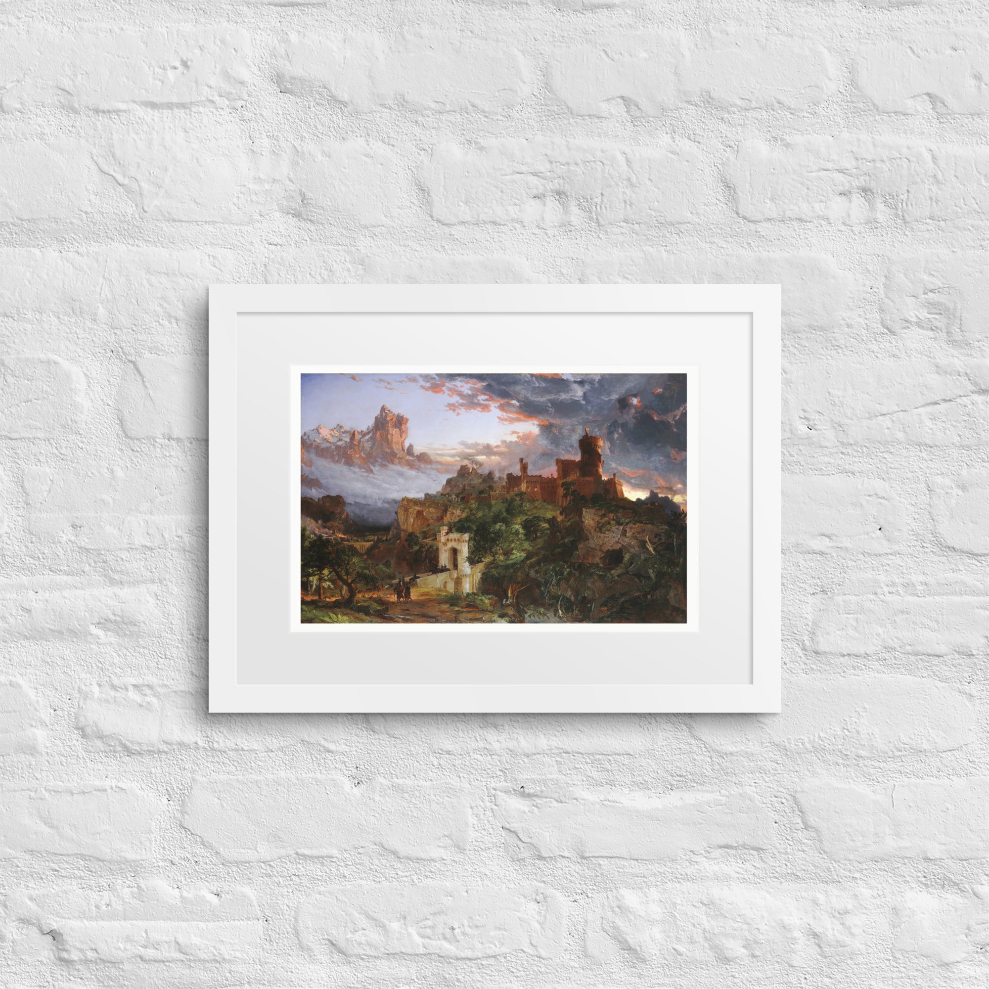 The Spirit of War by Jasper Francis Cropsey Framed Canvas Print