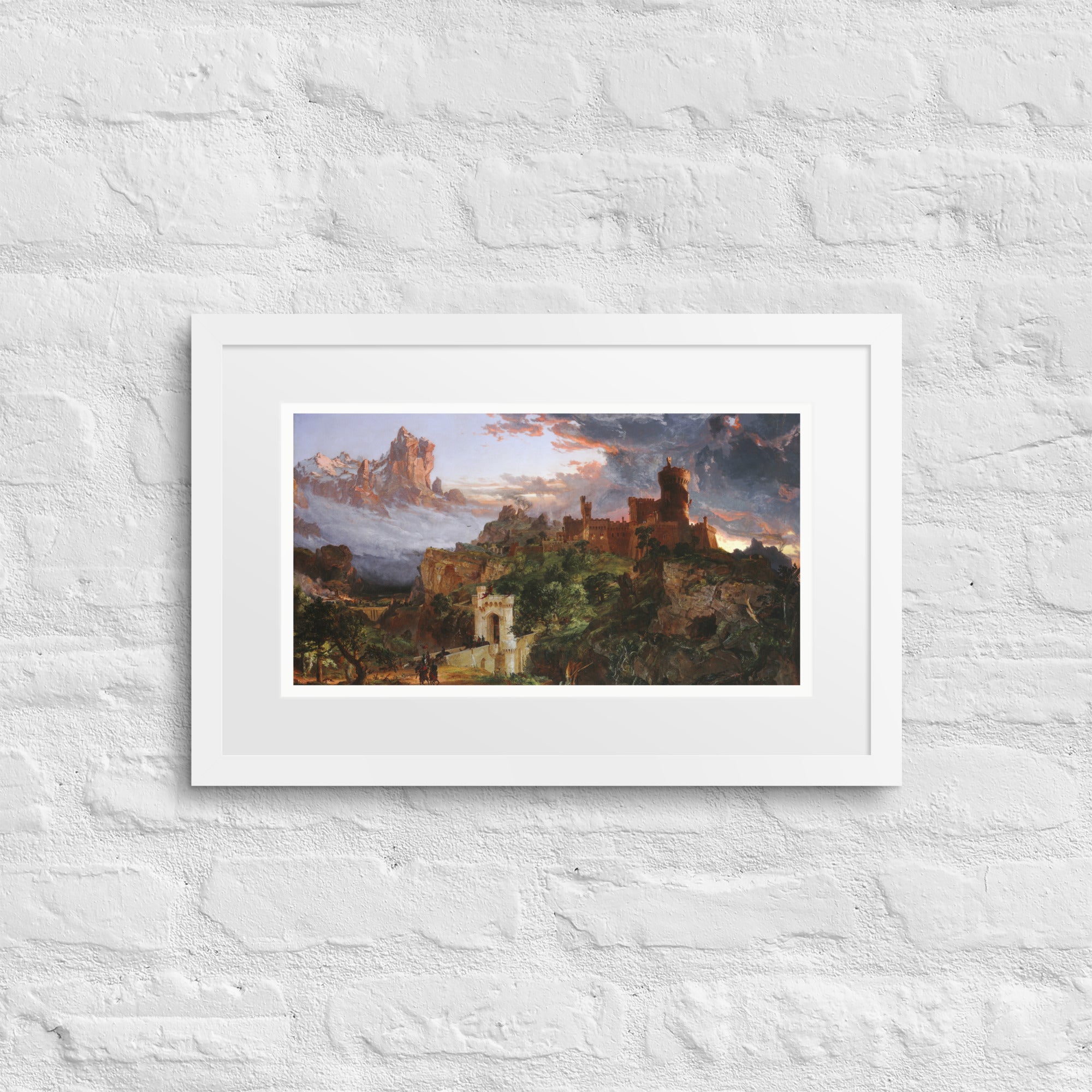 The Spirit of War by Jasper Francis Cropsey Framed Canvas Print