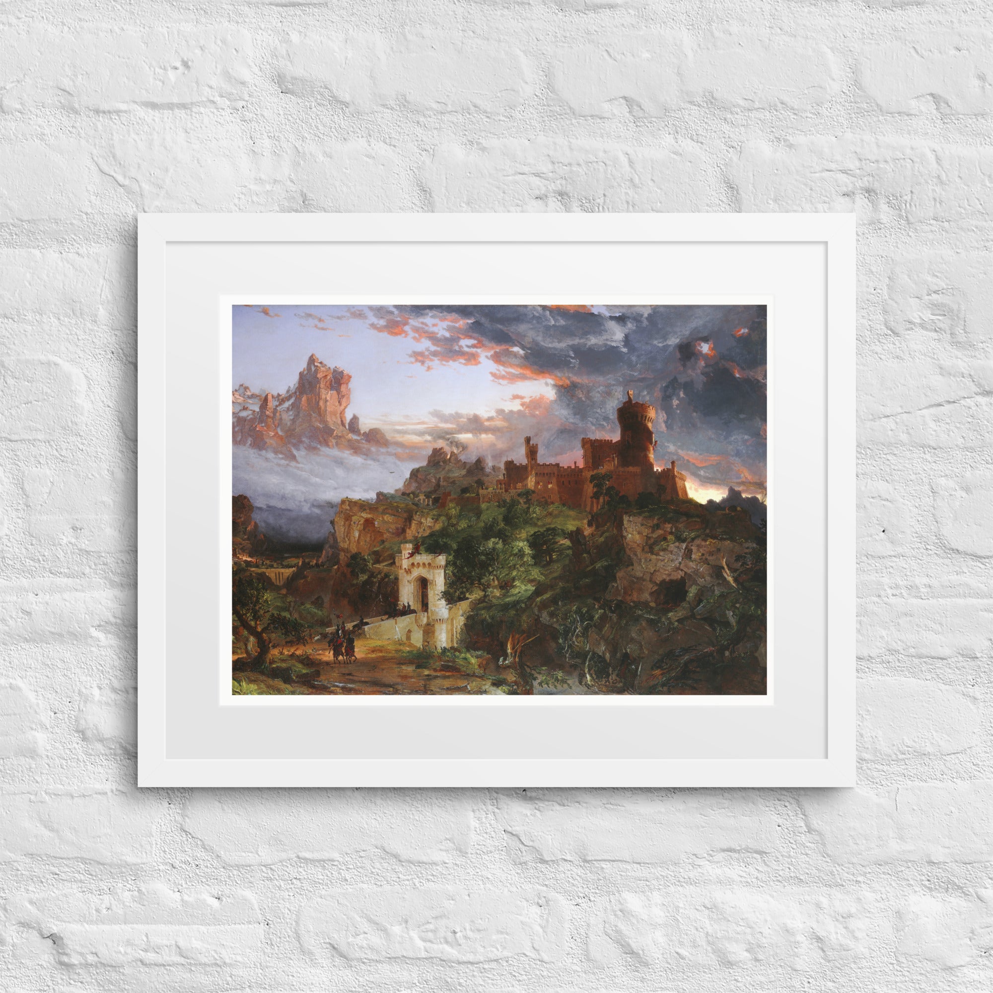 The Spirit of War by Jasper Francis Cropsey Framed Canvas Print